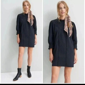 Farm Rio for Anthropologie Dasha Black Tunic Dress(XS)